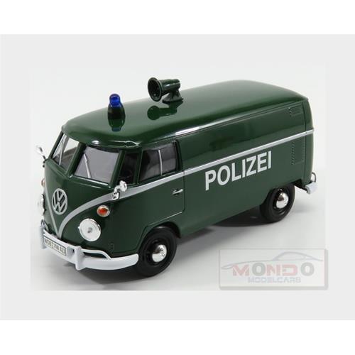 1:24 MOTORMAX Volkswagen T1 Type 2 Van Polizei 1962 Green MTM79574