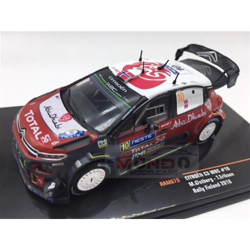 Citroen C3 Wrc Abu Dhabi #10 Rally Finland 2018 M.Ostberg T.Eriksen Red Grey RAM679