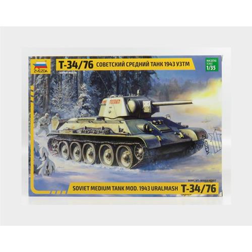 Kampfpanzer T34-76 Soviet Medium Tank 1943 Kit ZS3689