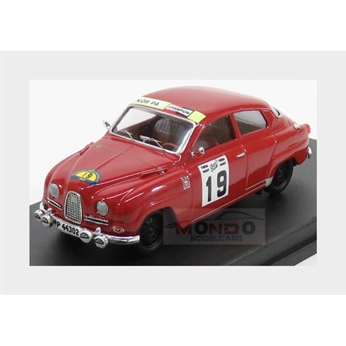 1:43 TROFEU Saab 96 #19 Winner Rally Sweden 1966 A.Andersson S.O.Svedberg Red TRRSE01