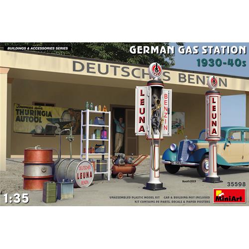 German Gas Station 1930-40S Kit MA35598