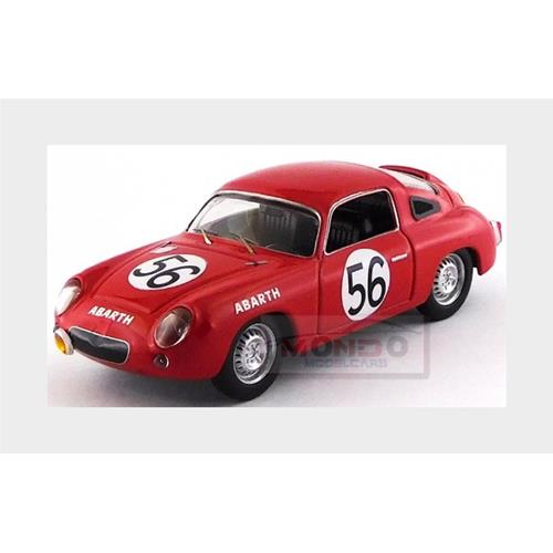 1:43 BEST Fiat Abarth 700S #56 24H Le Mans 1961 Bassi Rigamonti Red BE9759
