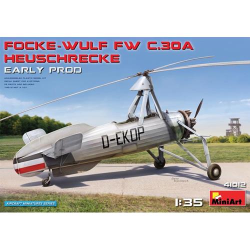 1:35 MINIART Avro Cierva C.30 Focke-Wulf Fw Heuschrecke Airplane 1933 Kit MA41012