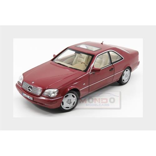 1:18 NOREV Mercedes Benz Cl-Class Cl600 Coupe 1994 Almandine Red Met B66040651