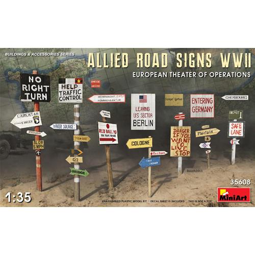 Allied Road Signs Wwii Europe Kit MA35608