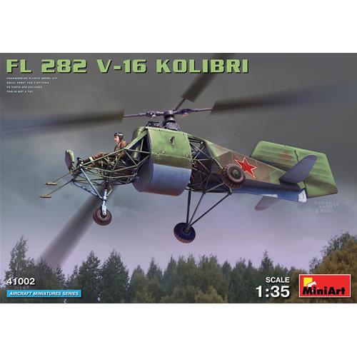 1:35 MINIART Flettner Fl 282 V-16 Kolibri Military Airplane 1941 Kit MA41002