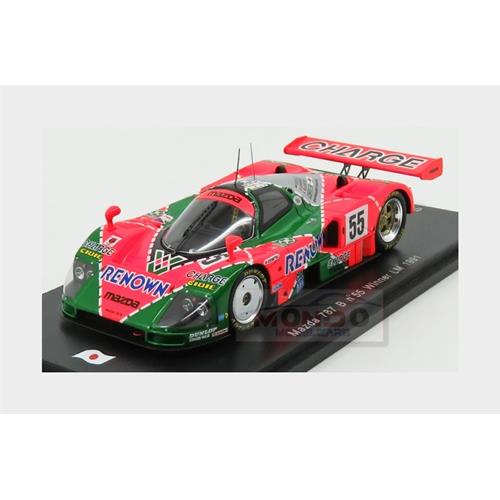 1:43 SPARK Mazda 787B 2.6L Team Mazdaspeed Co. Ltd. #55 Winner 24H Le Mans 1991 Bertrand Gachot Johnny Herbert Volker Weidler 43LM91