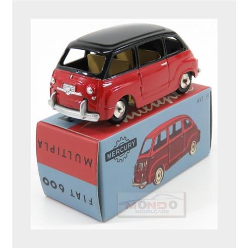 Fiat 600 Multipla I Series 1956 Red Black MERATCOLL002-19