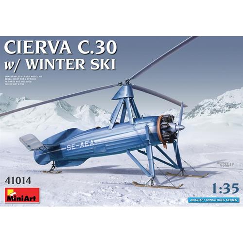 1:35 MINIART Avro Cierva C.30 Se-Aea Airplane Winter Ski 1933 Kit MA41014