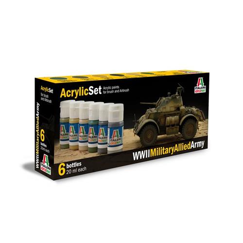 Wwii Military Allied Army- (6 Boccette Incluse) IT440AP