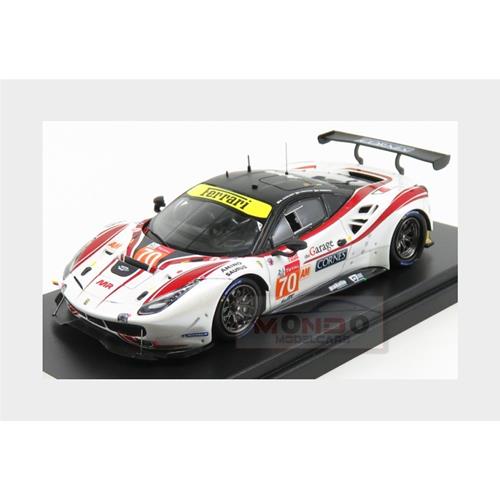 Ferrari 488 Gte Evo 3.9L Turbo V8 Team Mr Racing #70 24H Le Mans 2019 O.Beretta E.Cheever Iii M.Ishikawa White Red LSLM099