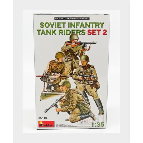 Figures Soviet Infantry Tank Riders Set 2 Kit MA35310