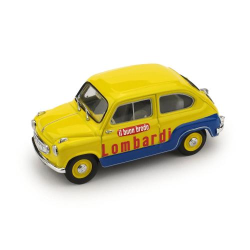 Fiat 600 Brodo Lombardi 1960 Yellow Blue R583