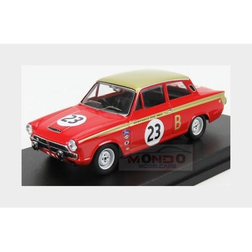 1:43 TROFEU Ford England Lotus Cortina #23 12H Marlboro 1966 Sir J.Whitmore F.Gardner Red Gold TRRUS03