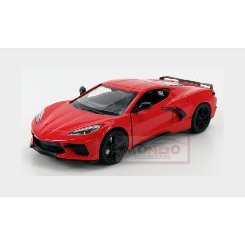 1:24 MOTORMAX Chevrolet Corvette C8 Coupe 2020 Red MTM79360R