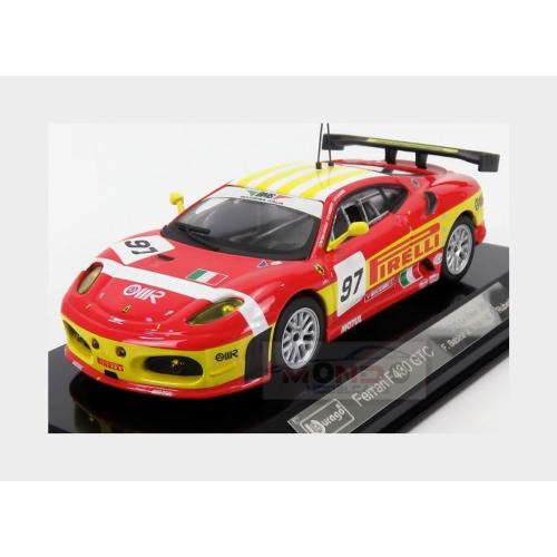 Ferrari F430Gt #97 Bms Scuderia Italia 2Nd Lmgt2 Class 24H Le Mans 2008 M.Malucelli P.Ruberti F.Babini Red Yellow BU36303