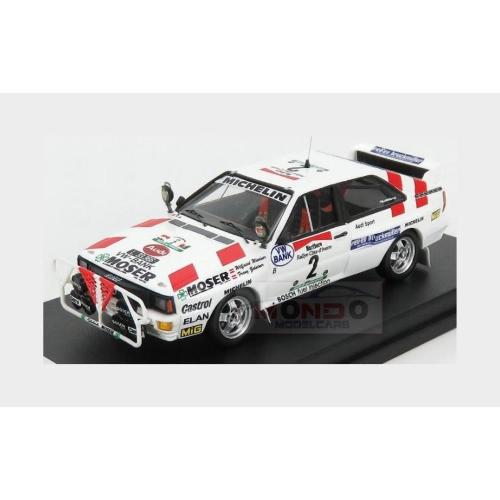 Audi Quattro #2 6Th Rally Bandama 1986 W.Wiedner F.Zehetner White Red TRRCi01