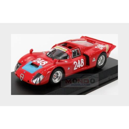 Alfa Romeo 33.2 #248 Targa Florio 1969 Pinto Alberti Red BE9137-2