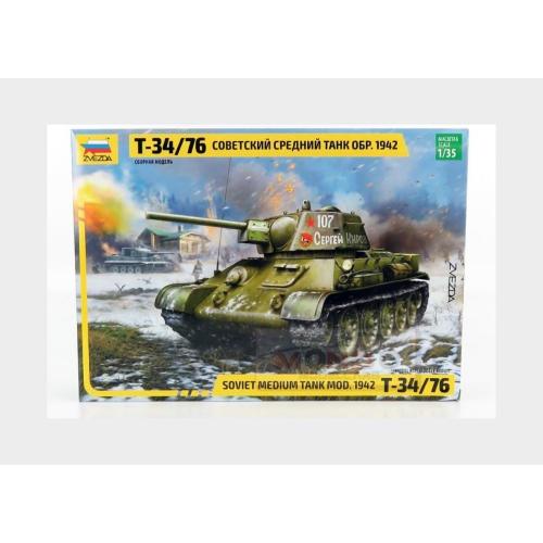 Kampfpanzer T-34/76 Tank Military 1942 Kit ZS3686