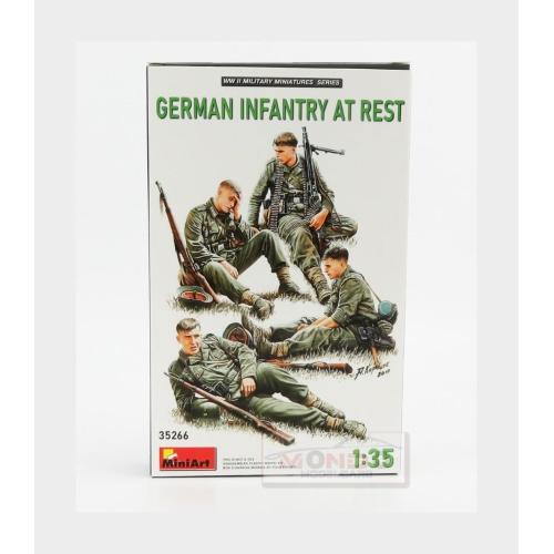 1:35 MINIART Figures Soldati Soldiers Military German Infantry At Rest Kit MA35266