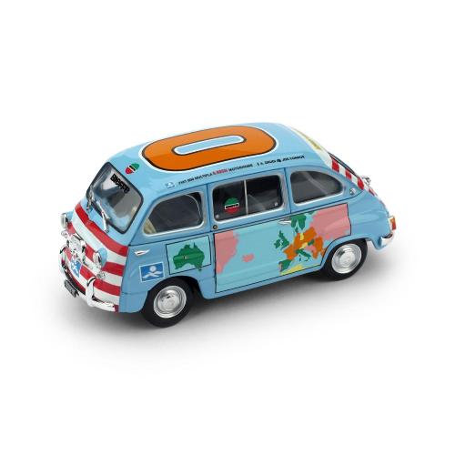Fiat 600D Multipla Graziano Rossi Motorhome 1960 Light Blue R401