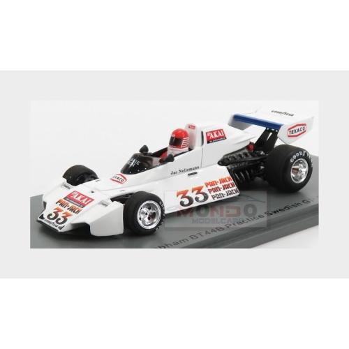 Brabham F1 Bt44 #33 Practice Sweden Gp 1976 J.Nelleman White S7095