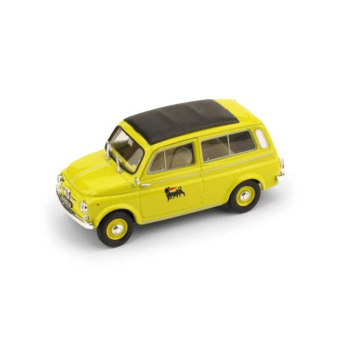 Fiat 500 Giardiniera Station Wagon Veicolo Commerciale Agip 1960 Yellow Black R542
