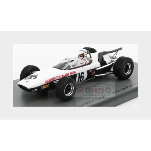 Mclaren F2 M4A #16 De Pau Gp 1968 G.Lawrence White Black SF179