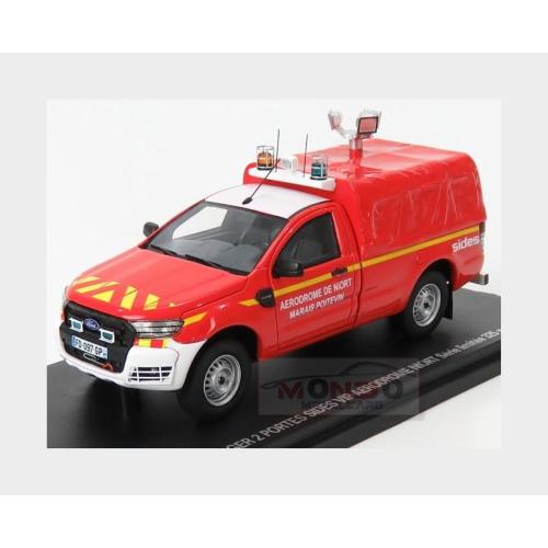Ford Usa Ranger Pick-Up Closed Aerodrome De Niort Maraispoietevin Sapeurs Pompiers 2017 Red ALARME0035