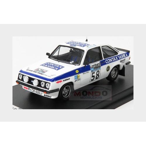 Ford England Escort Mkii Rs2000 #58 Rally Rac Lombard 1978 H.Bohne P.Diekmann White Blue TRRUK53