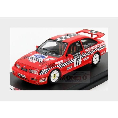 Ford England Sierra Cosworth Rs #17 Rally National Breakdown 1987 R.Stoneman P.Davis Red Black TRRUK56