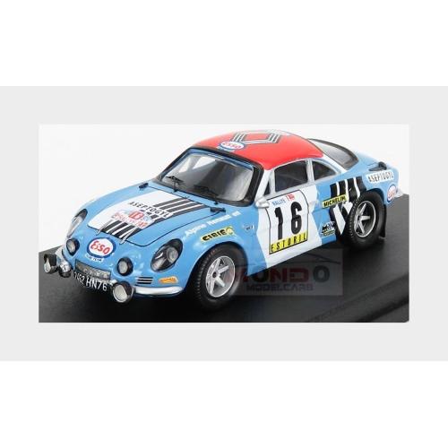 1:43 TROFEU Renault Alpine A110 #16 Rally Tap 1974 B.Neyret E.Vanoni Light Blue White Red TRRAL103