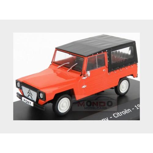 Citroen Namco Pony Cabriolet Closed 1975 Con Vetrina With Showcase Red Black ABADD102