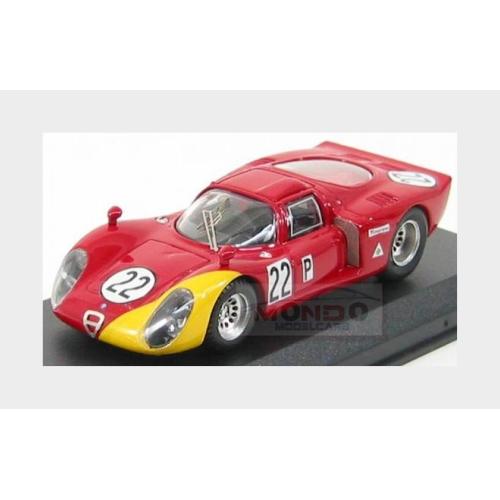 1:43 BEST Alfa Romeo 33.2 #22 Daytona 1968 Casoni Biscardi Red Yellow BE9200