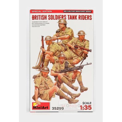 Figures Soldati British Soldiers Military Tank Riders Kit MA35299