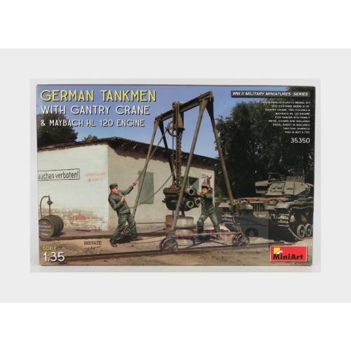 Figures Soldati Soldiers Military German Tankmen With Gantry Crane 1944 Kit MA35350