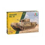 Churchill Mk. Iii Cingoli In Gomma Incollabile – 1 Figurino Incluso – Decal Per 4 Versioni Istruzioni A Colori Kit IT7083