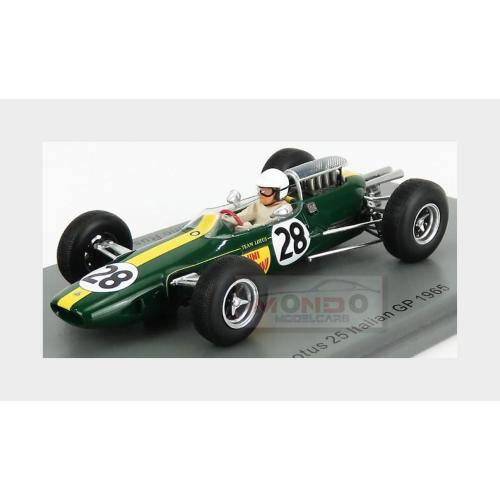 Lotus F1 25 #28 Italian Gp 1965 G.Russo Green Yellow S7293