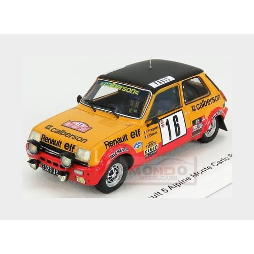 Renault R5 Alpine #16 Rally Montecarlo 1979 G.Frequelin J.Delaval Yellow Red Matt Black S6033
