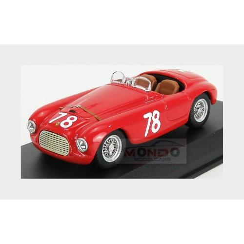 1:43 ART MODEL Ferrari 166Mm Barchetta Ch.0034 #78 2Nd Coppa D'Oro Di Sicilia 1951 P.Marzotto Red ART426