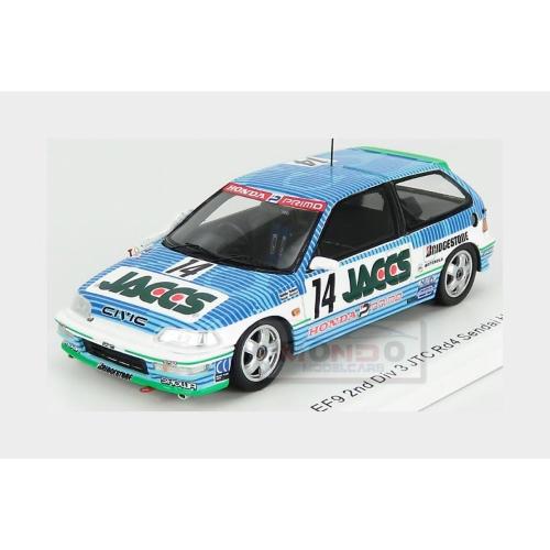 Honda Civic Ef9 #14 2Nd Div 3 Jtc Rd4 Sendai Hi-Land 1991 A.Nakaya N.Hattori Light Blue S5463