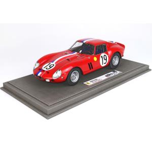 Ferrari 250 Gto Coupe Ch.3705Gt Team Pierre Noblet #19 2Nd 24H Le Mans 1962 J.Guichet P.Noblet Con Vetrina With Showcase Red White Blue BBR1854V