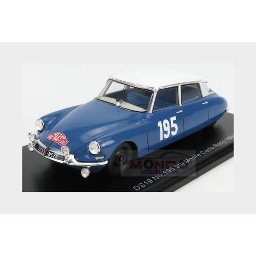 Citroen Ds19 #195 Rally Montecarlo 1963 B.Neyret J.Terramorsi Blue White S5533