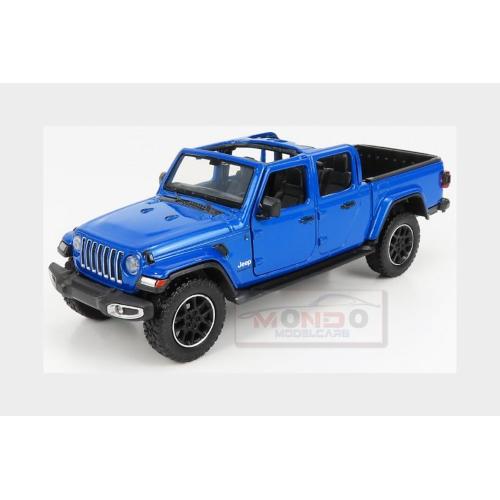 1:27 MOTORMAX Jeep Gladiator Pick-Up Overland Hard-Top Open 2020 Blue MTM79367B