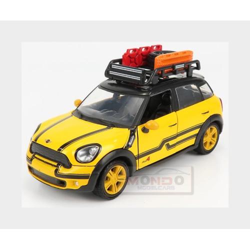 1:24 MOTORMAX Mini Cooper S Countryman With Roof Rack 2011 Yellow Black MTM79752