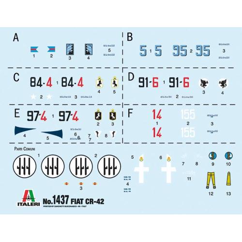 Fiat Cr.42 Falco Battle Of Britain 80Th Anniversary Kit IT1437