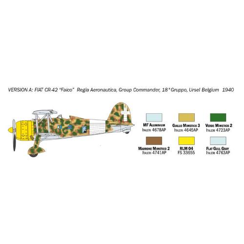 Fiat Cr.42 Falco Battle Of Britain 80Th Anniversary Kit IT1437