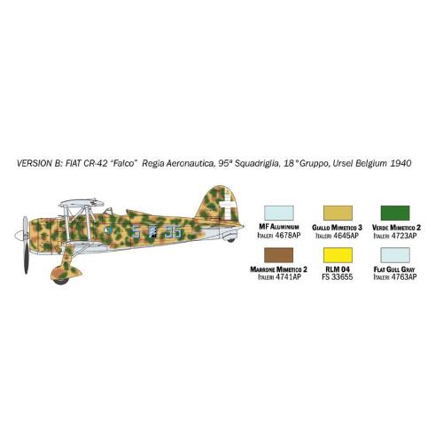 Fiat Cr.42 Falco Battle Of Britain 80Th Anniversary Kit IT1437