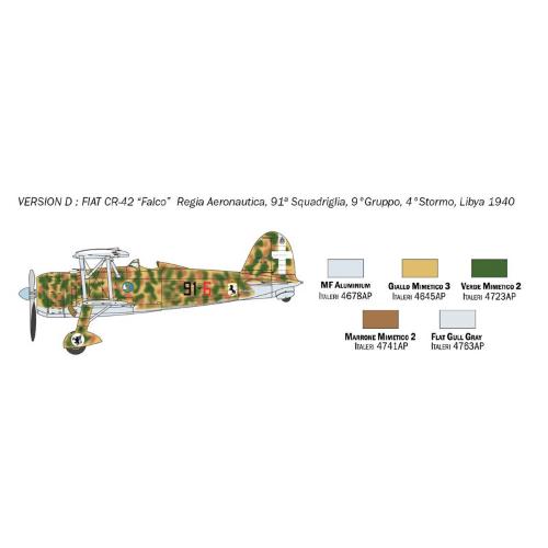Fiat Cr.42 Falco Battle Of Britain 80Th Anniversary Kit IT1437