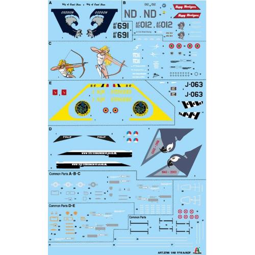 F-16A Fighting Falcon Kit '1:48 IT2786